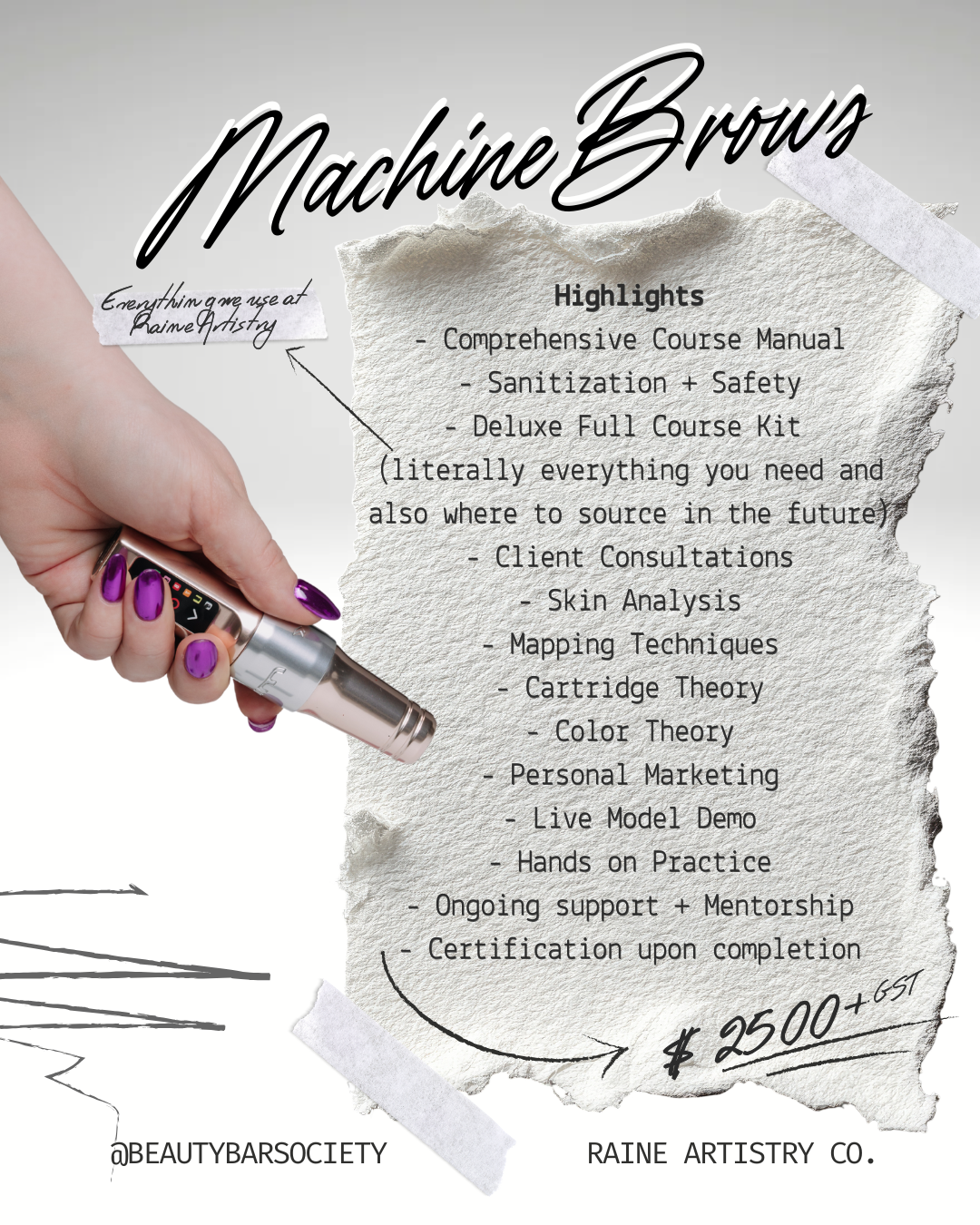 Machine Brows - Nano Stroke + Powder Shading Course