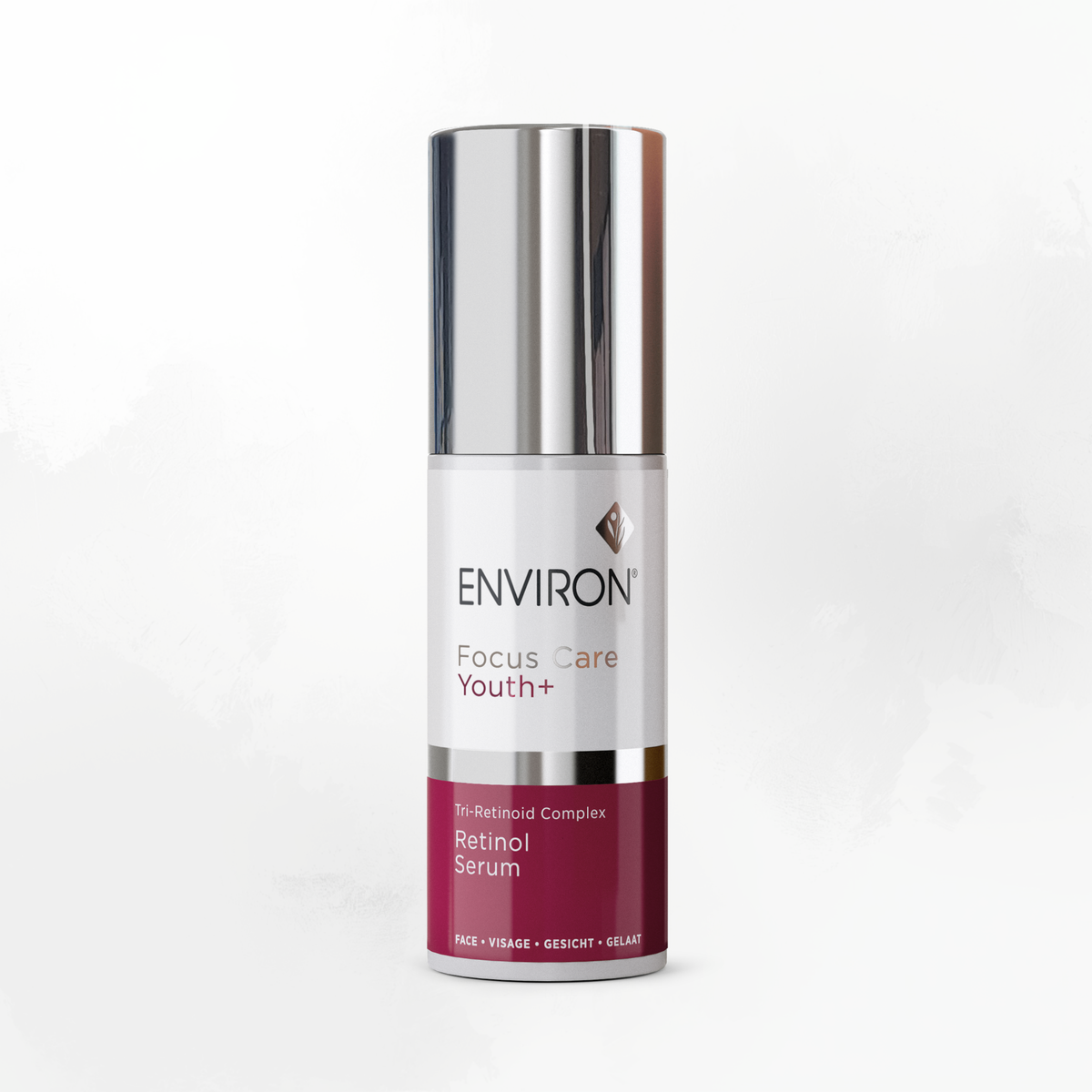 Environ Tri-Retinoid Complex Retinol Serum, 30 ml. Three retinoids in a stable serum concentrate for texture and photo-aged skin. Kamloops, BC.